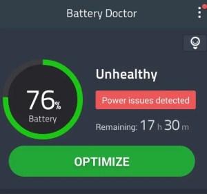 Battery Doctor Unhealthy screenshot